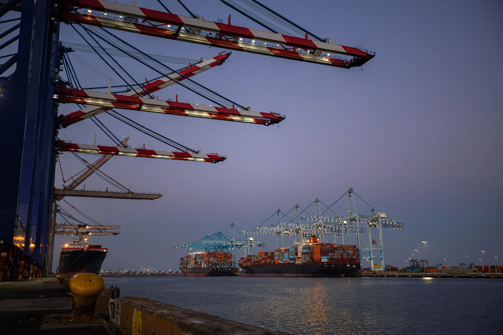 Container port representing international trade